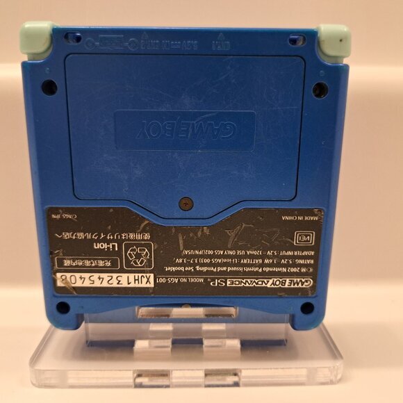 Rare Blue Gameboy Advance SP 100% GENUINE Rockman (Japanese Megaman) #3 - Picture 5 of 7